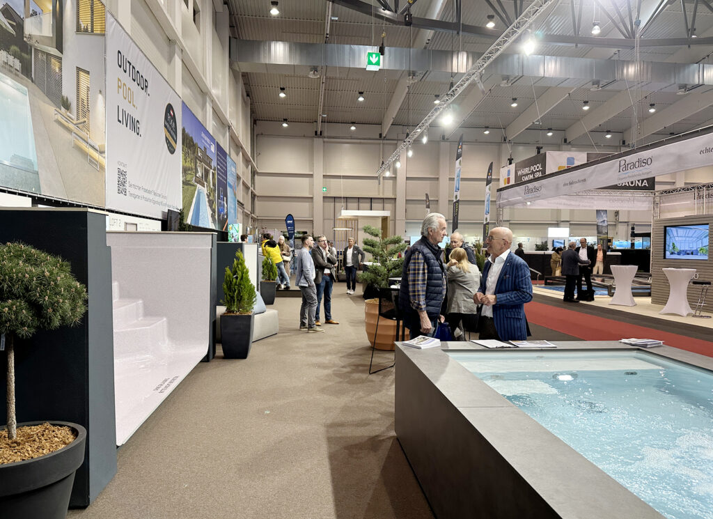 Pooltrends werden bei der Messe pool & garden in Tulln gezeigt. Halle 3